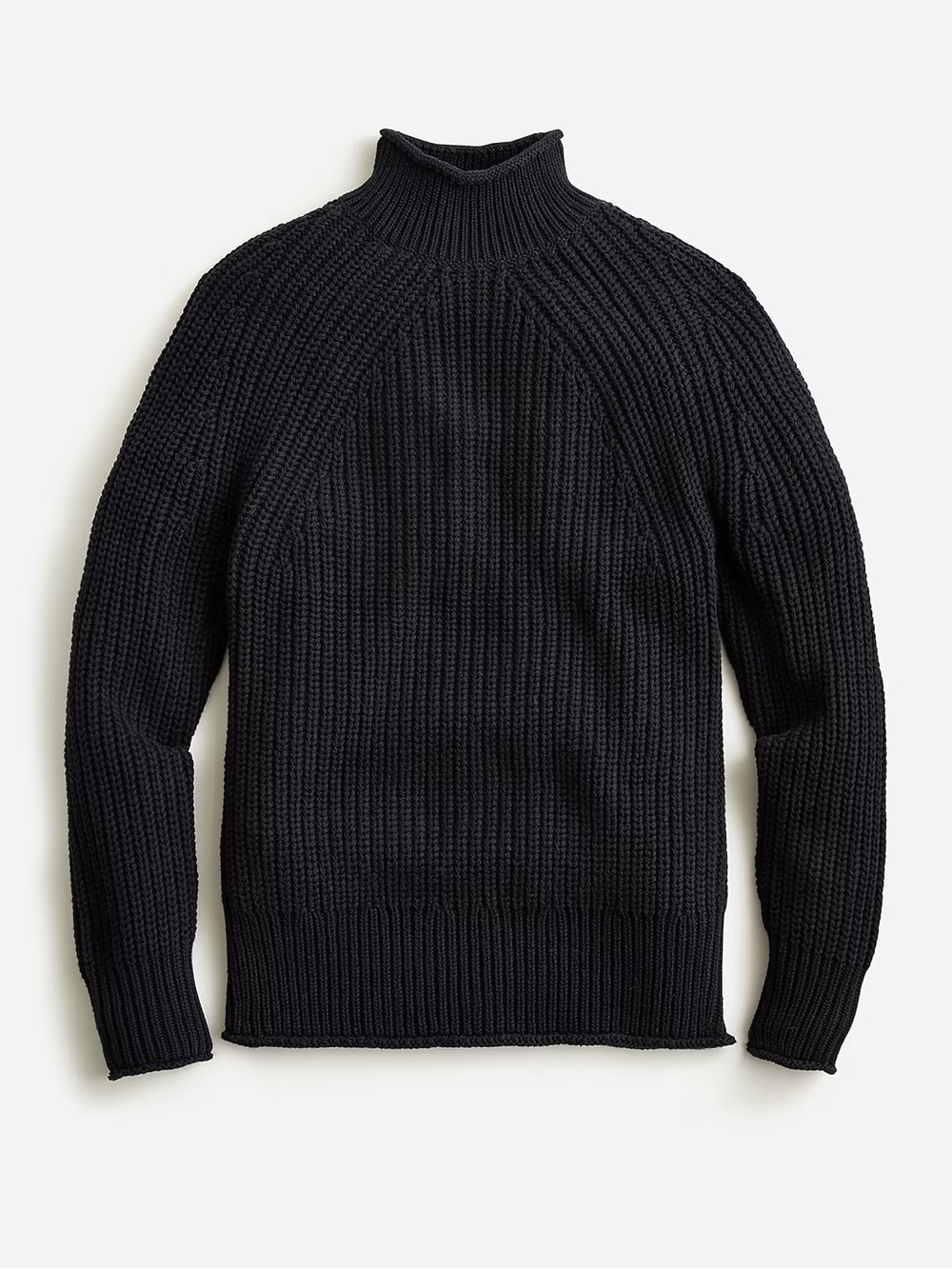 J. Crew Navy Blue Ribbed Rollneck Sweater